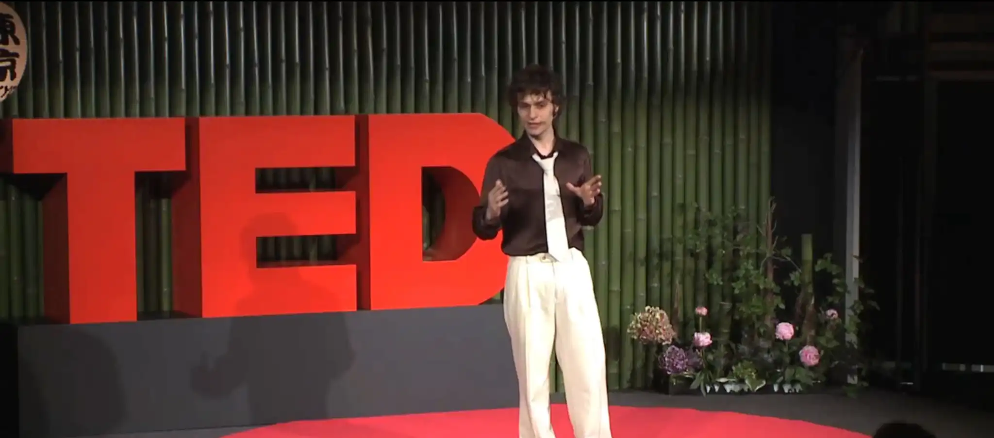 Matteo Ceccarini on the TED Stage