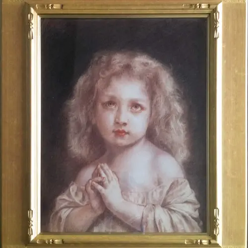 A young girl, after Bouguereau